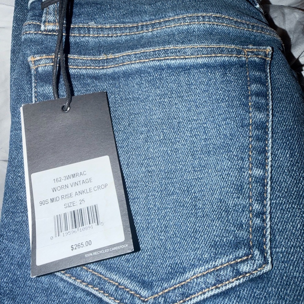 Re/done redone Blue Jeans 90s mid rise ankle crop 25 color: worn vintage
